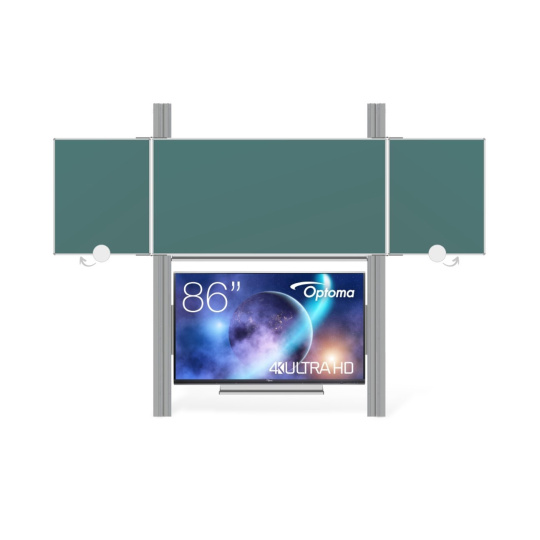 OPTOMA EKOTAB Pylon 320 s přední tabulí TRIPTYCH K 240x120 BZZZB pro LCD 86" Optoma 5862RK
