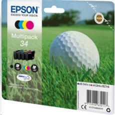 BAZAR - EPSON ink Multipack 4-colours "Golf" 34 DURABrite Ultra Ink - Poškozený obal (Komplet) BAZAR - EPSON ink Multipack 4-colours "Golf" 34 DURABrite Ultra Ink - Poškozený obal (Komplet)