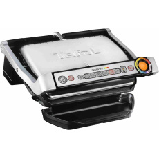 Tefal GC712D34 elektrický gril OptiGrill+ Inox, 2000 W, 6 programů, termostat, tác na šťávu, stříbrný / černý Tefal GC712D34 elektrický gril OptiGrill+ Inox, 2000 W, 6 programů, termostat, tác na šťávu, stříbrný / černý