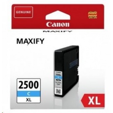 Canon CARTRIDGE PGI-2500XL C azurová pro Maxify iB4050, iB4150, MB5050, MB5150, MB5155, MB5350, MB5450, MB5455 (1755str) Canon CARTRIDGE PGI-2500XL C azurová pro Maxify iB4050, iB4150, MB5050, MB5150, MB5155, MB5350, MB5450, MB5455 (1755str)