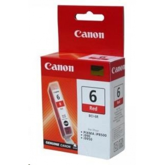 Canon CARTRIDGE BCI-6R červený pro i990, iP8500, i9950, Bubble Jet i990, i9950 (390 str.)