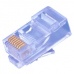 Konektor UTP RJ45 (8p8c), Cat5E, 30µm, drát - 100 ks