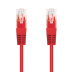 C-TECH kabel patchcord Cat5e, UTP, červený, 1m