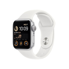 APPLE Watch SE GPS 40mm Silver Aluminium Case with White Sport Band - Regular APPLE Watch SE GPS 40mm Silver Aluminium Case with White Sport Band - Regular