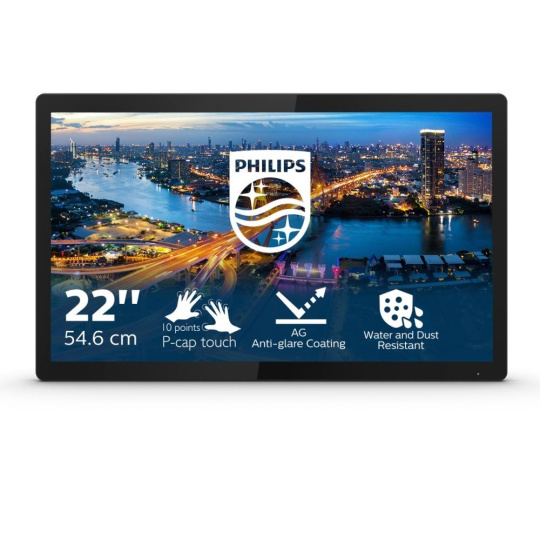 Philips MT IPS LED 21,5" 222B1TFL - IPS panel, 1920x1080, dotyk, open frame, D-Sub, DVI, DP, HDMI, USB 3.2 Philips MT IPS LED 21,5" 222B1TFL - IPS panel, 1920x1080, dotyk, open frame, D-Sub, DVI, DP, HDMI, USB 3.2