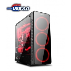 1stCOOL skříň GAMER 3, Full Tower, AU, USB 3.0, bez zdroje, Black 1stCOOL skříň GAMER 3, Full Tower, AU, USB 3.0, bez zdroje, Black