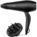 BaByliss D215DE fén na vlasy, 2200 W, 2 teploty a rychlosti, s koncentrátorem, černá