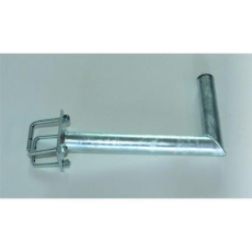 Držák antény na balkón s hranatým zábradlím, žárový zinek, délka 35cm