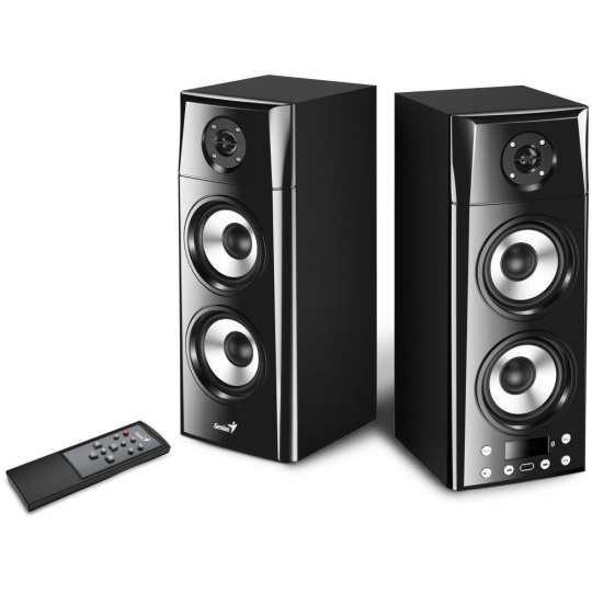 GENIUS reproduktory SP-HF2800 BT/ 2.0/ 60W/ Dřevěné/ Bluetooth/ USB/ dálkové ovládání