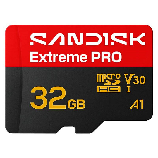 SanDisk micro SDHC Extreme PRO 32GB UHS-I U3 (100R/90W) + adaptér