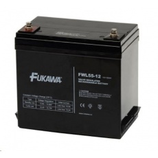 Baterie - FUKAWA FWL 55-12 (12V/55 Ah - M6), životnost 10let