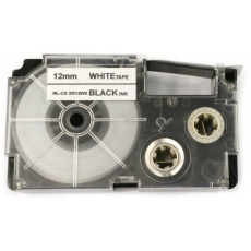 Xerox kompatibilní páska s Casio XR-12WE1, 12mm x 8m, černý tisk / bílý podklad - ALLPRINT Xerox kompatibilní páska s Casio XR-12WE1, 12mm x 8m, černý tisk / bílý podklad - ALLPRINT