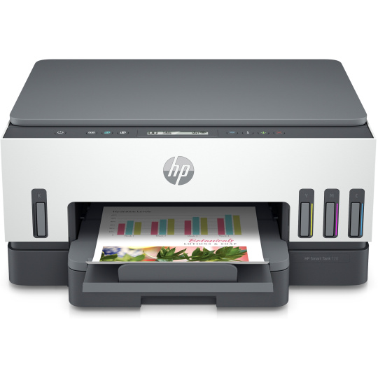 BAZAR - HP All-in-One Ink Smart Tank 720 (A4, 15/9 ppm, USB, Wi-Fi, Print, Scan, Copy, duplex) - Poškozený obal (Komplet BAZAR - HP All-in-One Ink Smart Tank 720 (A4, 15/9 ppm, USB, Wi-Fi, Print, Scan, Copy, duplex) - Poškozený obal (Komplet