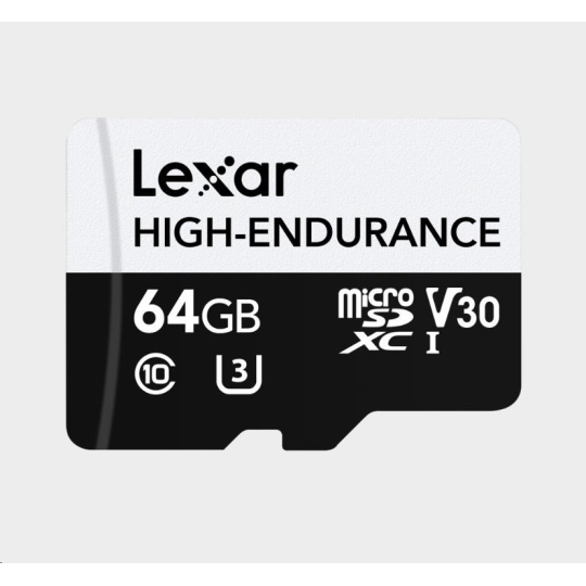 Lexar microSDXC High-Endurance UHS-I/U3/10 R100/W35 (V30) 64GB Lexar microSDXC High-Endurance UHS-I/U3/10 R100/W35 (V30) 64GB