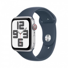 APPLE Watch SE GPS + Cellular 44mm Silver Aluminium Case with Storm Blue Sport Band - S/M APPLE Watch SE GPS + Cellular 44mm Silver Aluminium Case with Storm Blue Sport Band - S/M