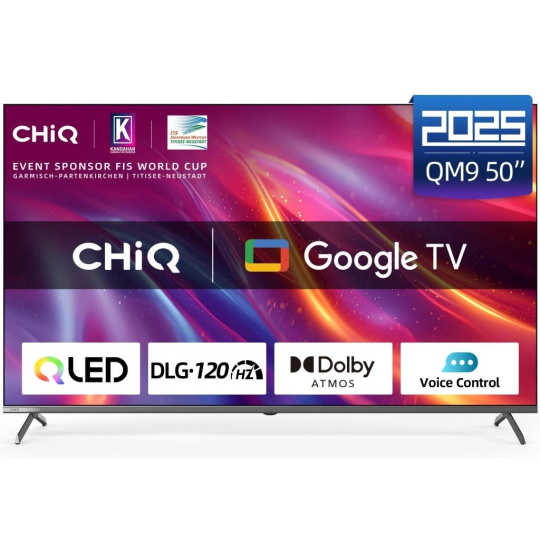 CHiQ U50QM9G TV 50", UHD QLED Google TV - rozbaleno