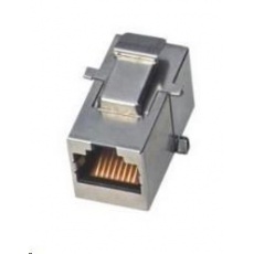Keystone spojka Cat6, STP, RJ45/RJ45, stříbrný Keystone spojka Cat6, STP, RJ45/RJ45, stříbrný