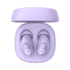 Baseus bezdrátová sluchátka Bowie WM02 TWS, Bluetooth 5.0, fialová