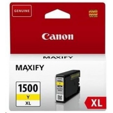 Canon CARTRIDGE PGI-1500XL Y žlutá pro Maxify MB2050, MB2150, MB2350, MB2750 a MB2755 (780 str.) Canon CARTRIDGE PGI-1500XL Y žlutá pro Maxify MB2050, MB2150, MB2350, MB2750 a MB2755 (780 str.)