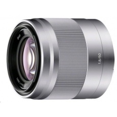 SONY SEL50F18 objektiv 50mm/F1.8 - stříbrný SONY SEL50F18 objektiv 50mm/F1.8 - stříbrný