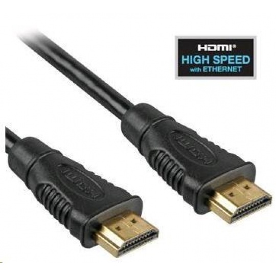 PREMIUMCORD Kabel HDMI High Speed + Ethernet (v1.4) 10m, zlacené konektory