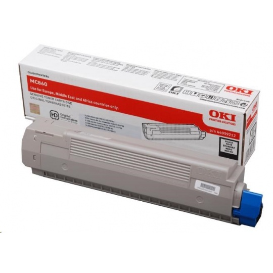 OKI Černá toner do MC860<>br>  <b>Kapacita:</b> 9 500 str. při 5% krytí.