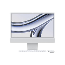 APPLE 24-inch iMac with Retina 4.5K display: M3 chip with 8-core CPU and 8-core GPU, 256GB SSD - Silver