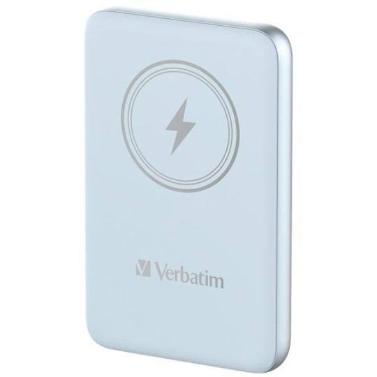 VERBATIM Powerbanka Charge 'n' Go, Magnetická, 10000 mAh, USB-C, Modrá