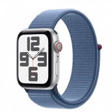 APPLE Watch SE GPS + Cellular 44mm Silver Aluminium Case with Winter Blue Sport Loop APPLE Watch SE GPS + Cellular 44mm Silver Aluminium Case with Winter Blue Sport Loop