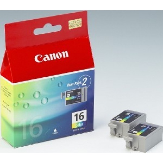 Canon CARTRIDGE BCI-16CL barevný TWIN-PACK pro iP90, mini220, DS700, DS810, Selphy D8706 (170 str.)