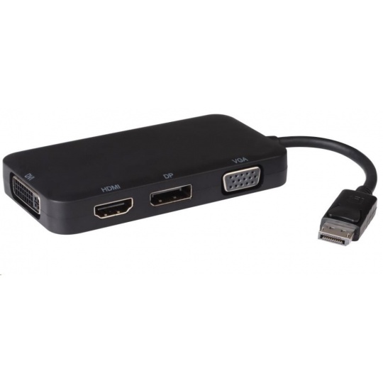 PREMIUMCORD adaptér DisplayPort - DP + HDMI + DVI + VGA , 1080p, 4K*2K