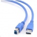 GEMBIRD Kabel USB 3.0 A-B propojovací 3m (modrý)