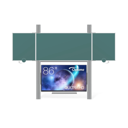 OPTOMA EKOTAB Pylon 320 s přední tabulí TRIPTYCH K 240x120 ZZZZZ pro LCD 86" Optoma 5862RK