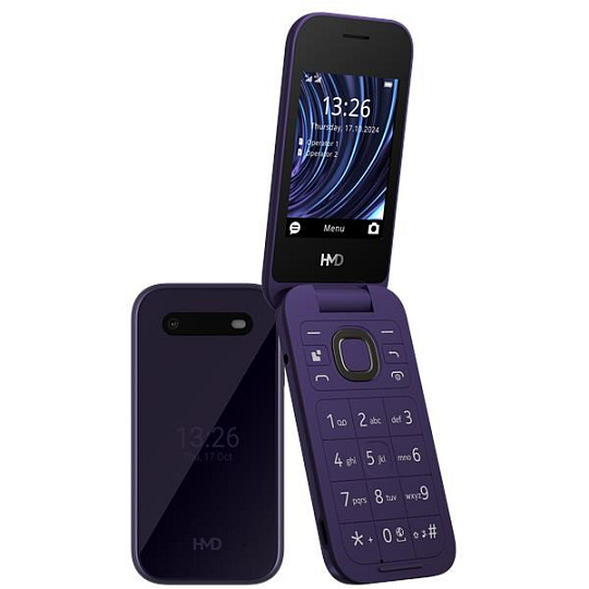 BAZAR - HMD Nokia 2660 Flip Dual SIM, 4G, fialová (2025), (CZ, SK, HU) - Poškozený obal (Komplet)