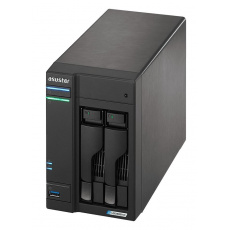 Asustor AS6602T 2-bay NAS Lockerstor 2, 4GB DDR4, 2xM.2, 2x2.5GE, 3xUSB3.2, Celeron J4125 4core 2.0GHz