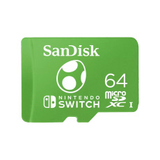 SanDisk MicroSDXC karta 64GB pro Nintendo Switch (R:100/W:90 MB/s, UHS-I)
