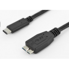 PremiumCord Kabel USB 3.1 konektor C/male - USB 3.0 konektor Micro-B/male, 1m PremiumCord Kabel USB 3.1 konektor C/male - USB 3.0 konektor Micro-B/male, 1m