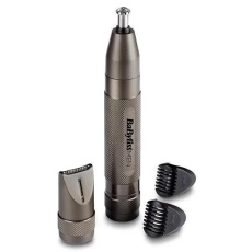 BaByliss E110E zastřihovač chloupků, na baterie, kovový design, nástavce na obočí BaByliss E110E zastřihovač chloupků, na baterie, kovový design, nástavce na obočí