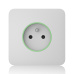 Ajax  SoloCover (smart) - Samostatný kryt zásuvky, bílá
