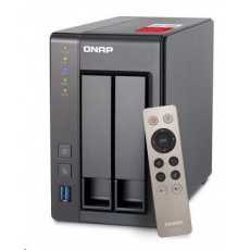 QNAP TS-251+-8G NAS pro 2 disky (4C/Celeron J1900/2,0-2,42GHz/2GBRAM/2xSATA/2xGbE/2xUSB2.0/2xUSB3.0/1xHDMI)