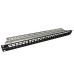 BAZAR - Solarix Modulární neosazený patch panel 24 portů 1U SX24M-0-STP-BK-UNI-N - Poškozený obal (Komplet)