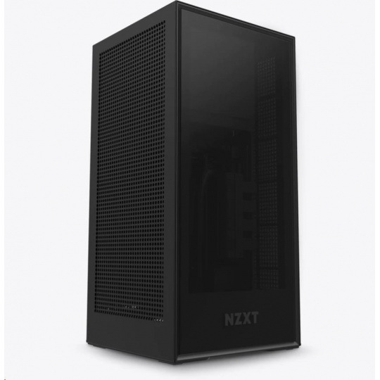 NZXT skříň H1 / mini ITX / 140 mm AIO chladič / 650W SFX-L 80Plus Gold modulární zdroj/riser card/USB-C/černá