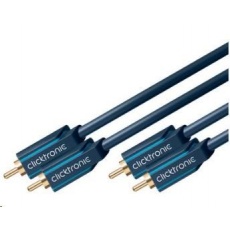 ClickTronic HQ OFC kabel 2x Cinch - 2x Cinch RCA, M/M, 3m ClickTronic HQ OFC kabel 2x Cinch - 2x Cinch RCA, M/M, 3m