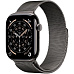 Apple Watch Series 11 GPS + Cellular 46mm Slate Titanium Case with Slate Milanese Loop - M/L