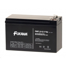 Baterie - FUKAWA FW 7,2-12 F1U (12V/7,2 Ah - Faston 187), konektor - 4.8mm, životnost 5let