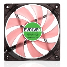 EVOLVEO 12L1RD ventilátor 120mm, 4 LED červený, 3pin