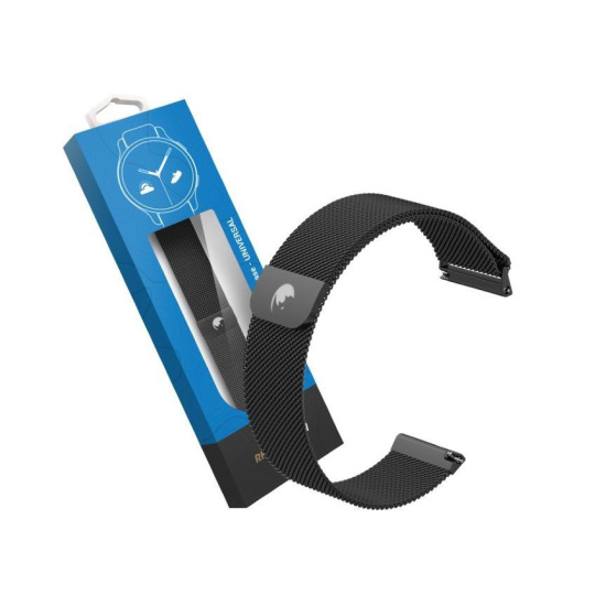 RhinoTech univerzální řemínek milánský tah Quick Release 22mm černý RhinoTech univerzální řemínek milánský tah Quick Release 22mm černý