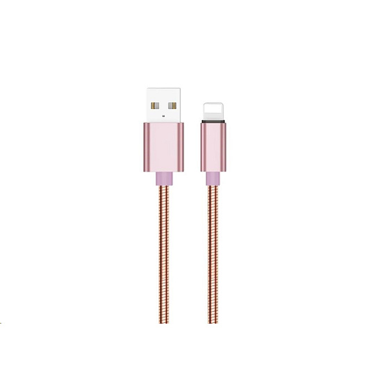 WG - Datový kabel Lightning na USB-A, 1 metr, růžová WG - Datový kabel Lightning na USB-A, 1 metr, růžová