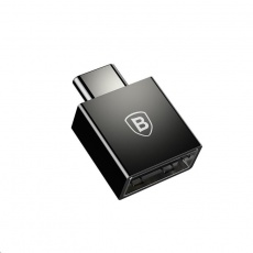 Baseus Exquisite adaptér USB-C samec na USB samice 2,4A, černá Baseus Exquisite adaptér USB-C samec na USB samice 2,4A, černá