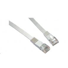 Solarix Patch kabel plochý CAT6 UTP LSOH 5m šedý non-snag-proof C6-111GY-5MB